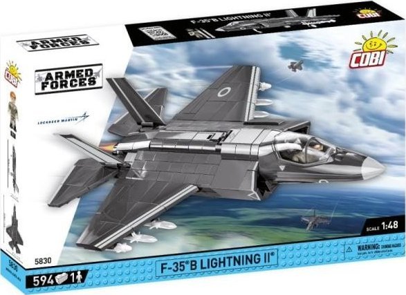 Cobi COBI 5830 Armed Forces Samolot myśliwski wielozadaniowy F-35B Lightning II Royal Air Force 594 klocki