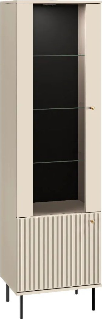 ML Meble Witryna wysoka ELLEN kaszmir ML MEBLE