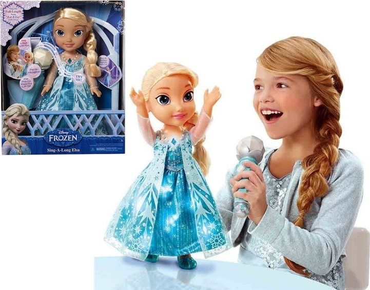Jakks Pacific Śpiewająca Elsa z mikrofonem Kraina Lodu PL