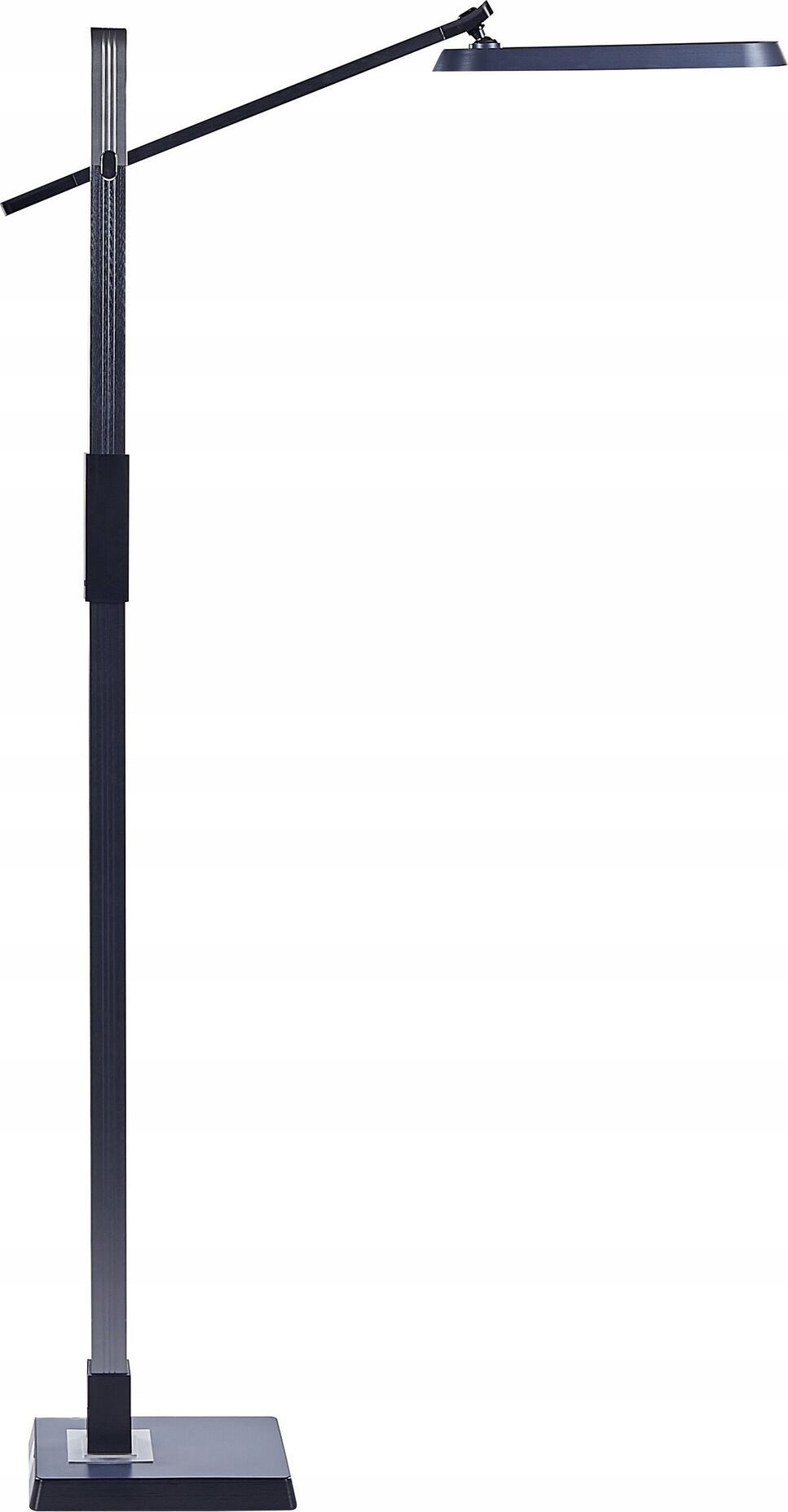 Lampa podłogowa Beliani Lampa podłogowa LED ciemnoszara AQUARIUS