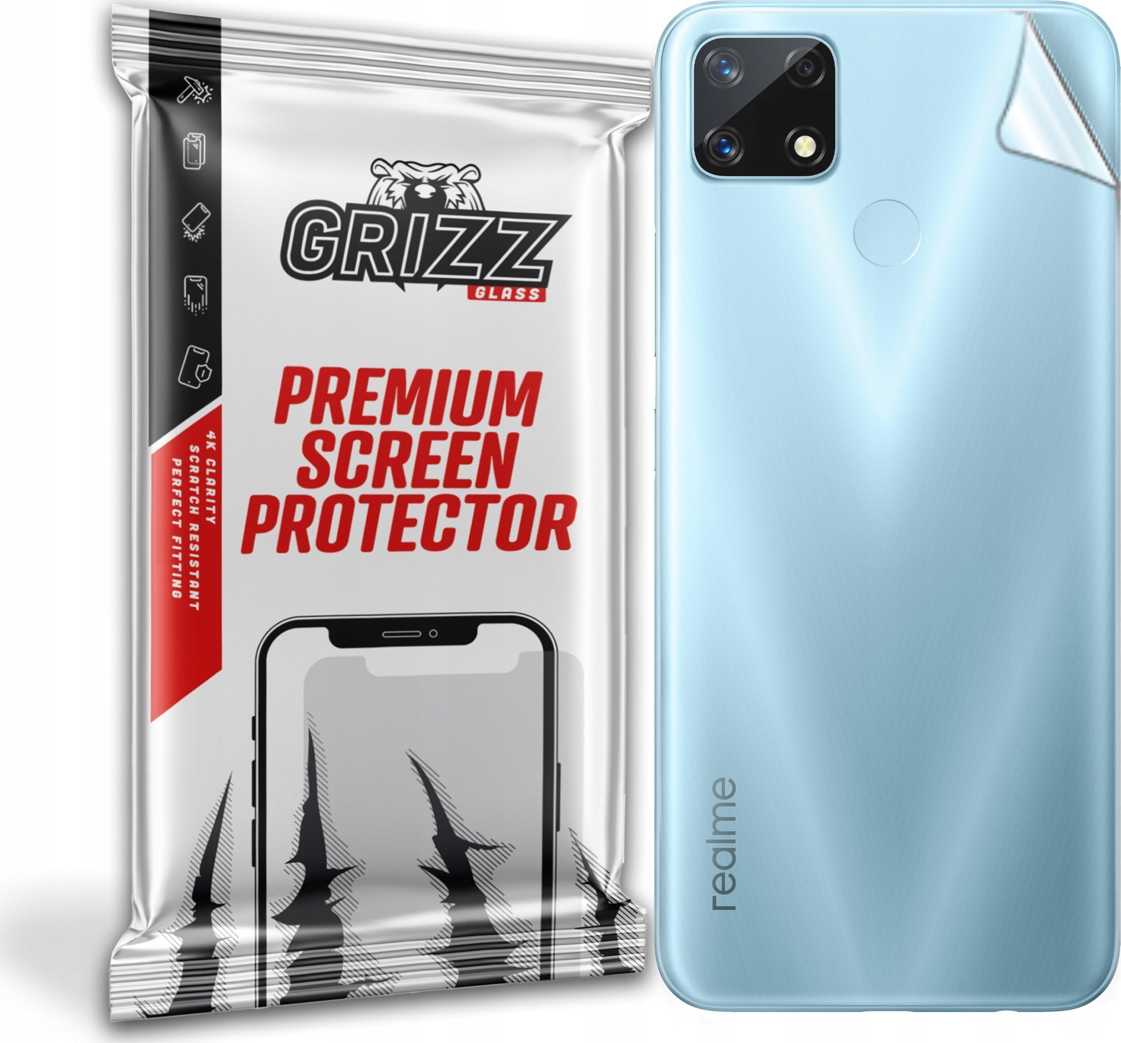 GrizzGlass Folia na tył Grizz Realme 7i Global