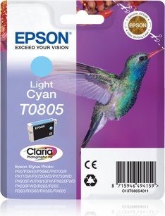 Tusz Epson Wkład atramentowy T0805 light cyan (C13T08054011)