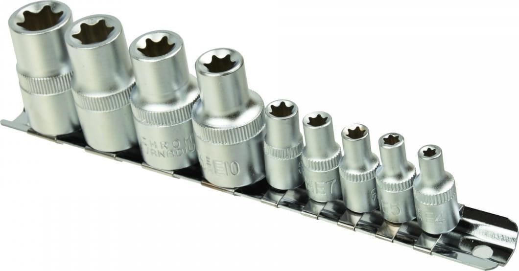 Geko 9EL.KPL.NASADEK TORX E4-16,1/4&1/2"NA LISTWIE GEKO(20) G10166 GEKO