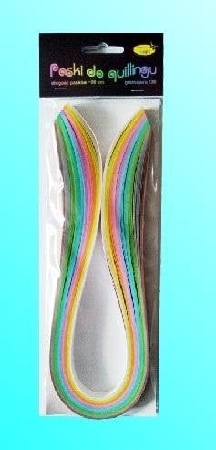 CreativeHobby Paski do quillingu 10mmx50cm pastelowe 100szt