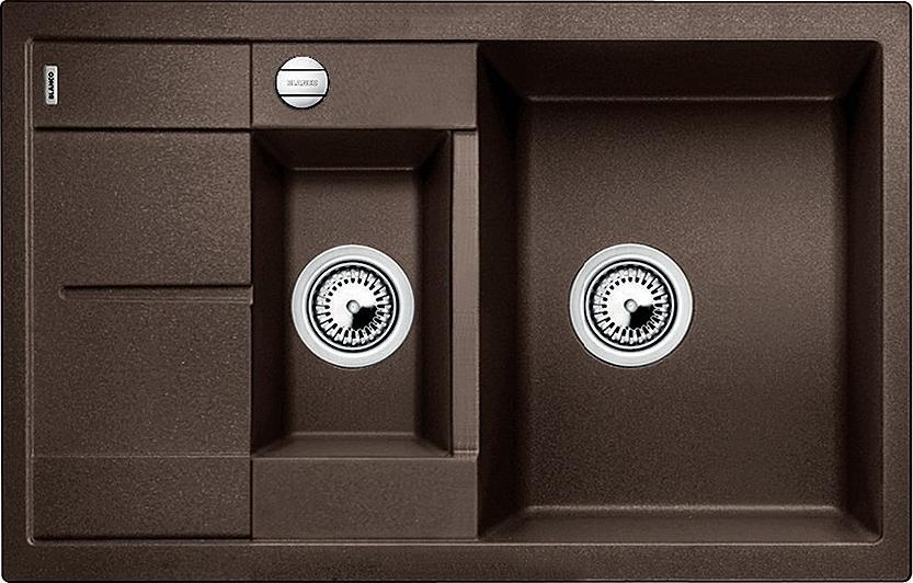 Zlewozmywak Blanco Metra 6 S Compact Silgranit kawowy z korkiem automatycznym (515044)