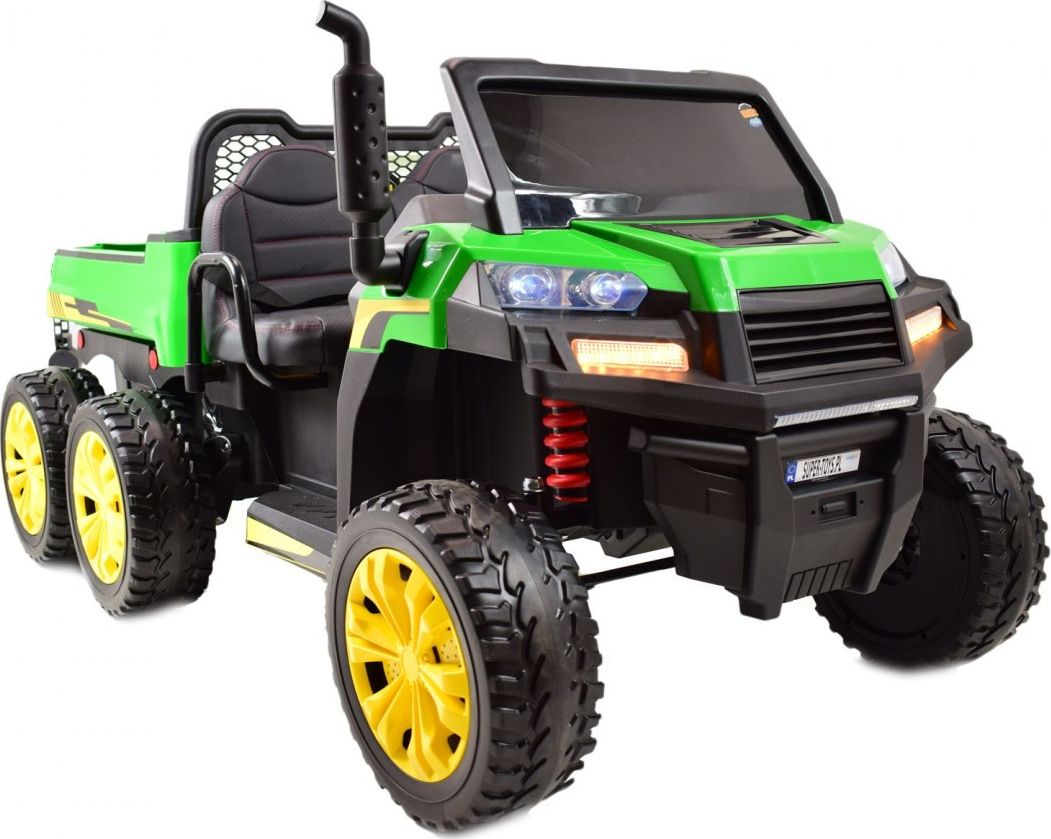 Super Toys BUGGY 6 KOŁOWY DLA 2 DZIECI, WYWROTKA, MIĘKKIE KOŁA, MIEKKIE SIEDZENIE, NAJMOCNIEJSZA WERSJA/A730-2 uniwersalny