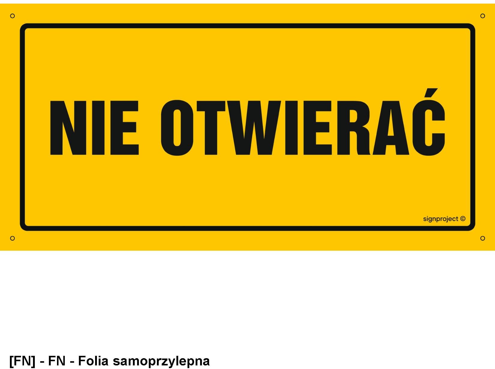 OA189 - Nie otwierać 600x300