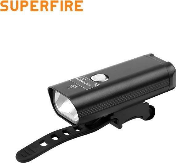 Superfire Latarka rowerowa GT-R1, 200lm, USB