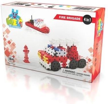 Keycraft Klocki Meli Thematic Wozy Strażackie 4w1