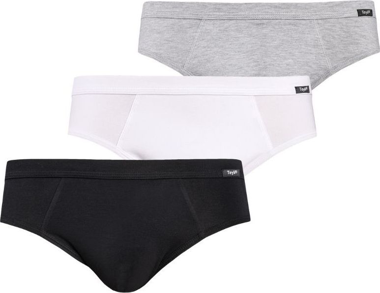 Teyli Wielopak slipów bawełnianych Toni M Czarny-biały-szary
