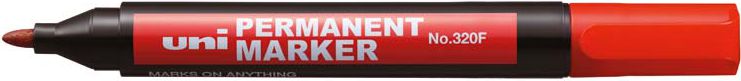 Uni Mitsubishi Pencil Marker Permanentny UNI 320 CZERWONY (NO-320CZER)