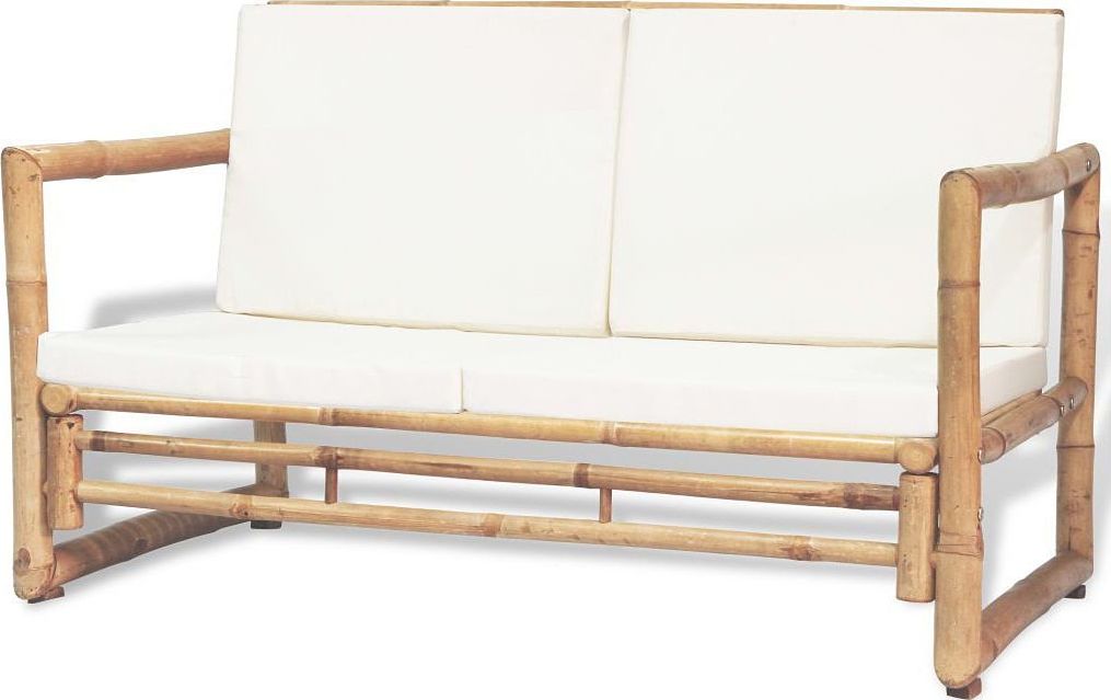 Elior Bambusowa sofa ogrodowa Belta - brązowa