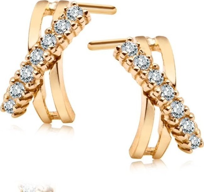 Yes Złoto YES kolczyki ZFB8985 [H]