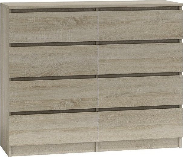 Topeshop Duża komoda Malwa M8 120cm Dąb Sonoma