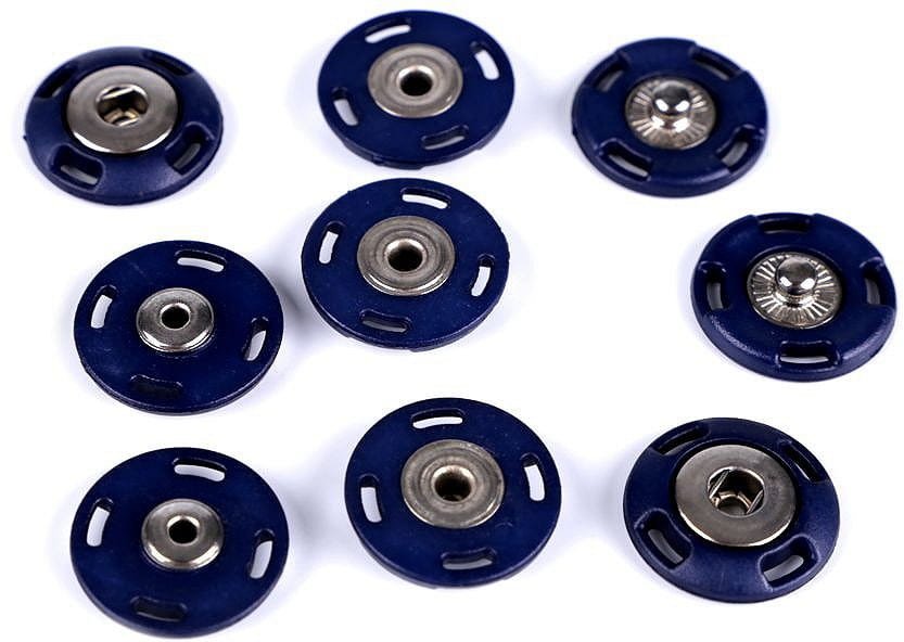 Zatrzaski / zapięcie ozdobne 21 mm ( Granatowe )