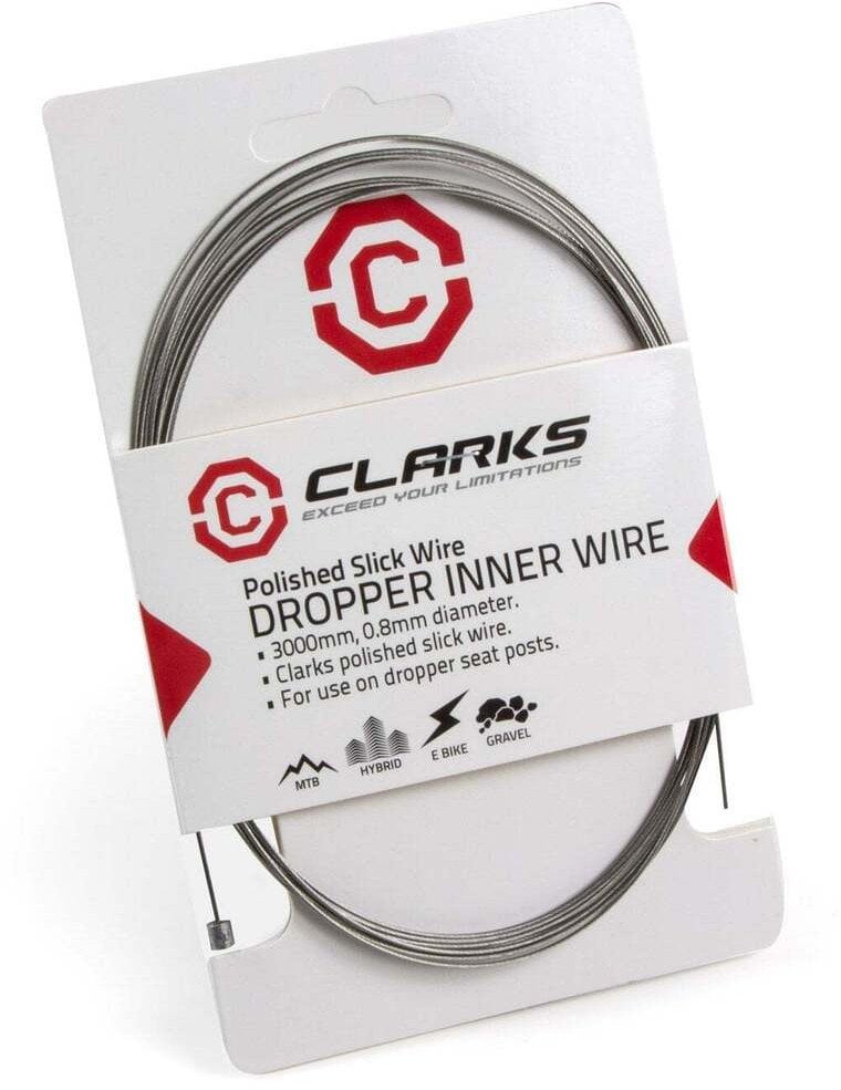Linka do sztycy regulowanej CLARKS DROPPER WIRE DIE DRAWN, 3000mm x 0.88mm, Stal nierdzewna ultragładka ciągniona (NEW 2025)