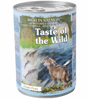 TASTE OF THE WILD Łosoś z indykiem w sosie 390 g sztuka