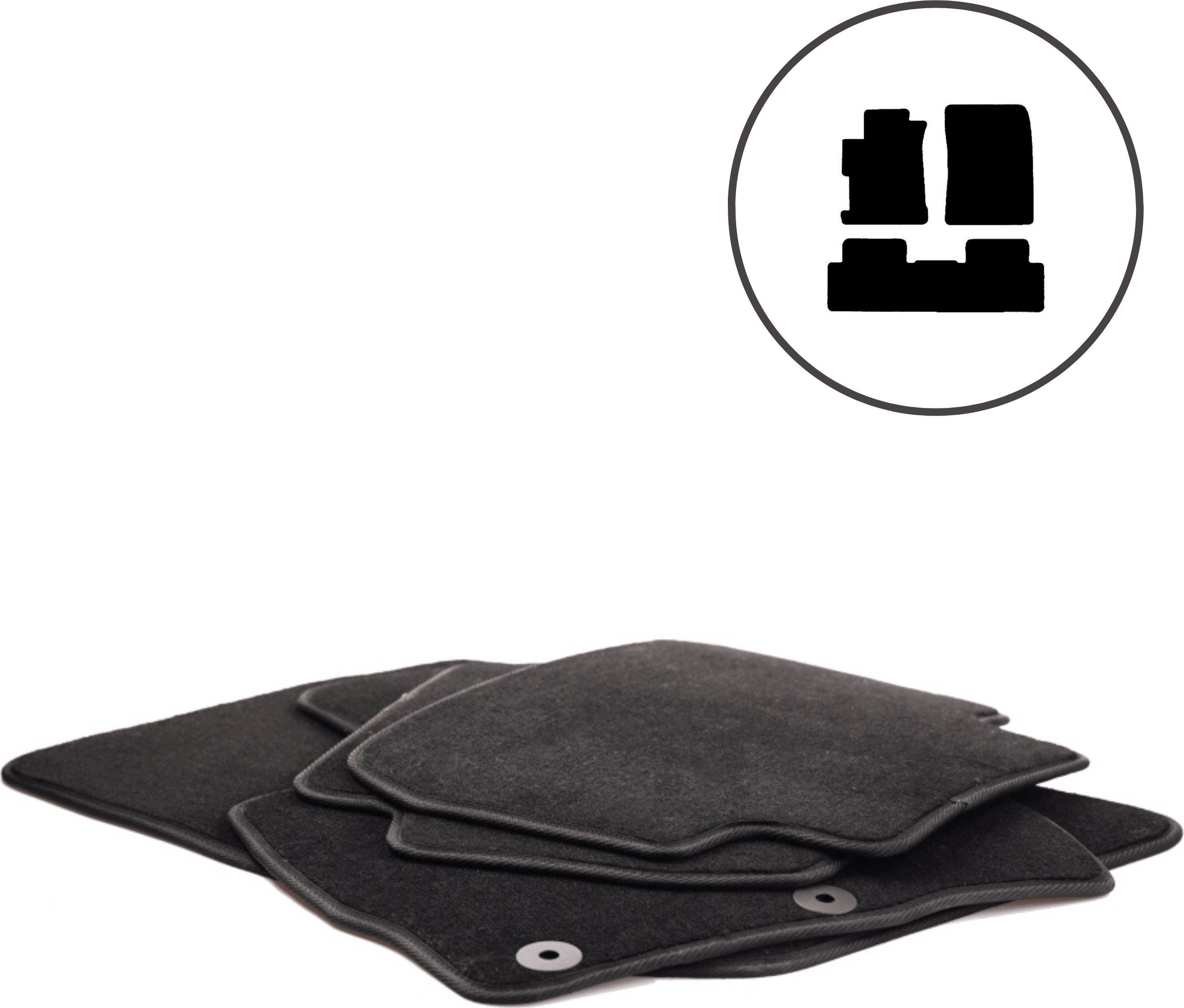 Dikel Dywaniki samochodowe welurowe 4szt. Honda Civic IX