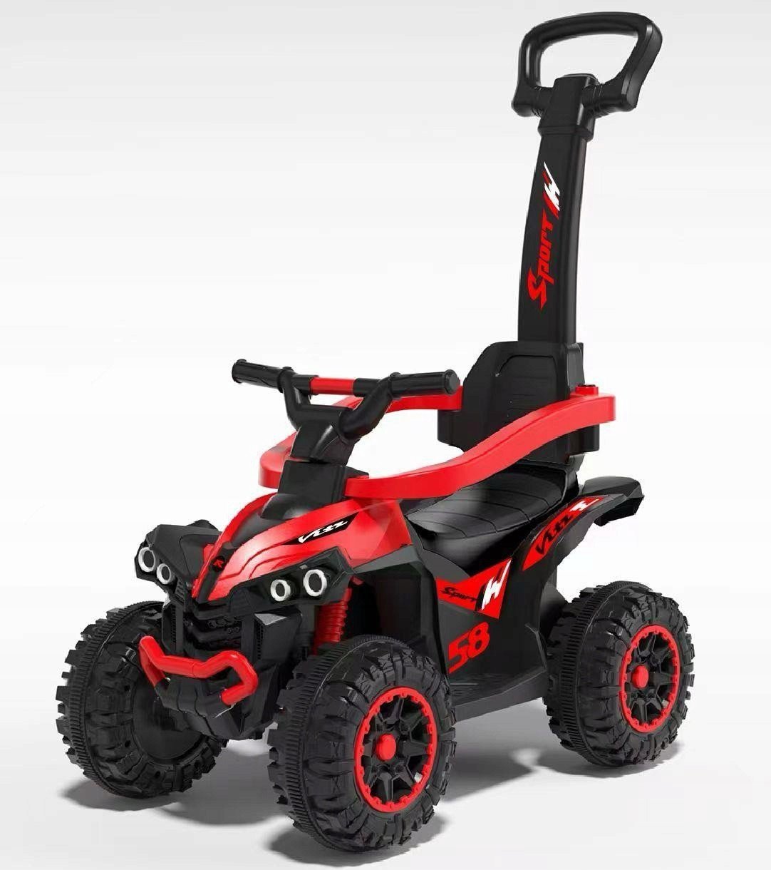 BM JEŹDZIK Z RĄCZKĄ MEGA CZERWONY QUAD 8596164148204