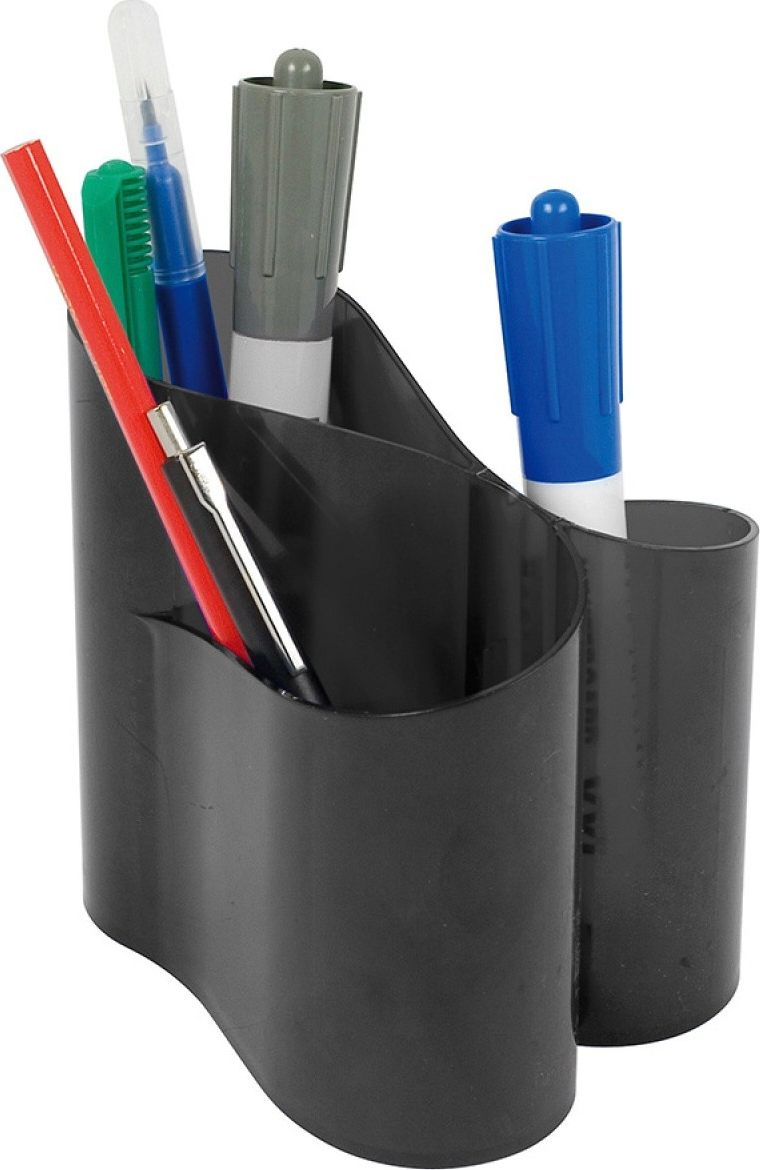 ICO Przybornik na biurko ICO Lux, transparentny czarny