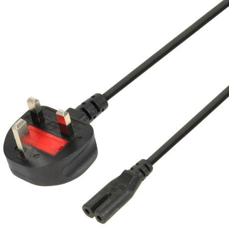 KABEL ZASILAJĄCY IBOX EURO 2-PIN AUDIO-RTV VDE 3X0,75MM MIEDŹ WTYCZKA UK