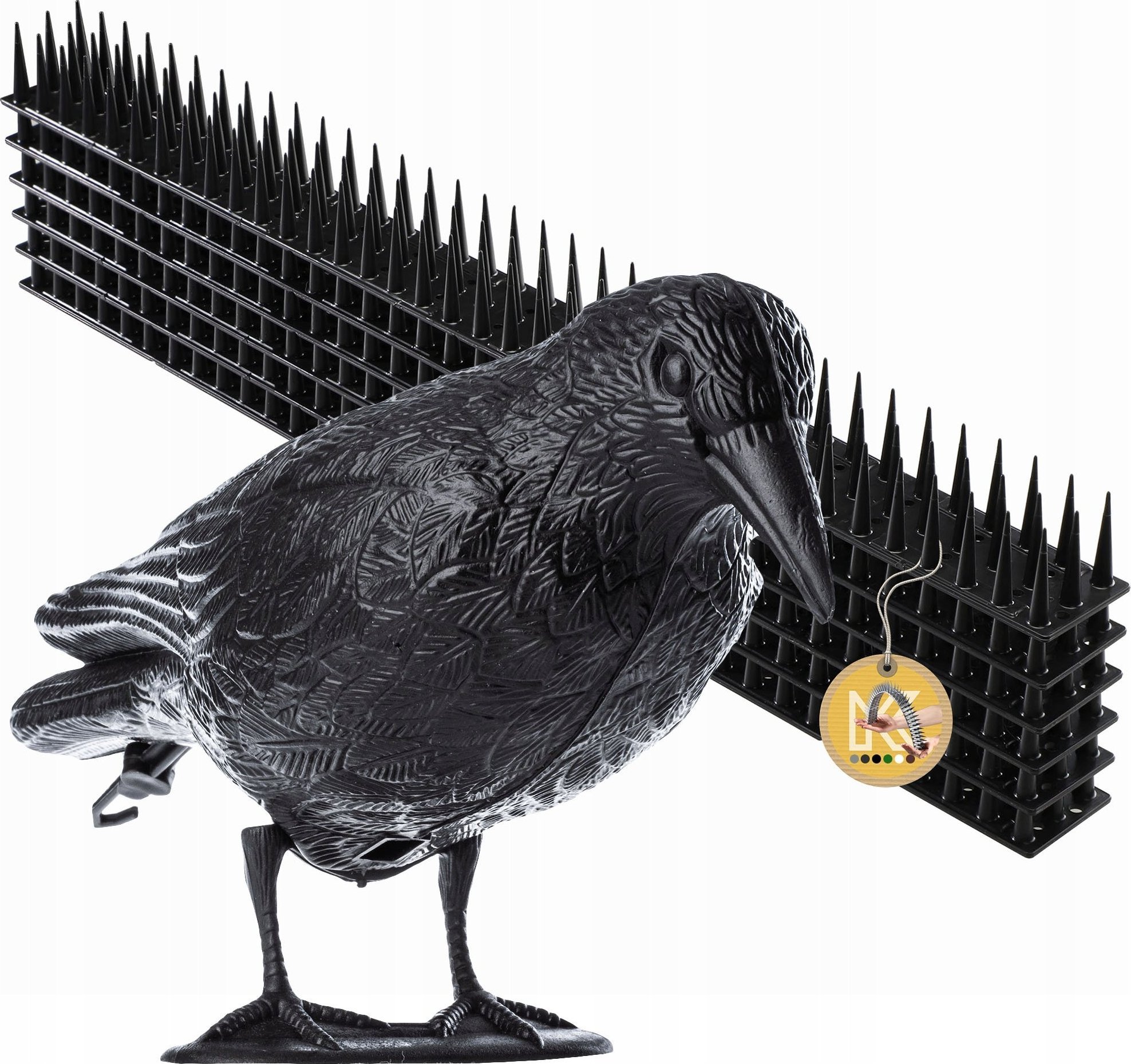 Kadax KADAX Kruk Odstraszacz Ptaków +Kolce Na Ptaki 6szt