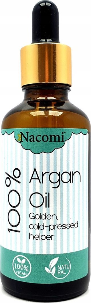 Nacomi Rafinowany Natural 100% Olej Arganowy Przeciwzmarszczkowy Antycellulitowy Nawilżający 50ml