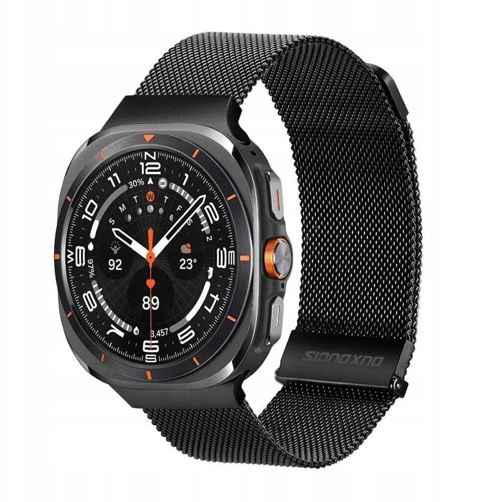 DUX DUCIS pasek MILANESE magnetyczny ze stali nierdzewnej 47 mm czarny