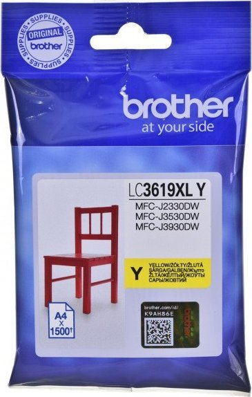 Tusz Brother Tusz Brother żółty LC3619XLY LC-3619XLY, 1500 str.