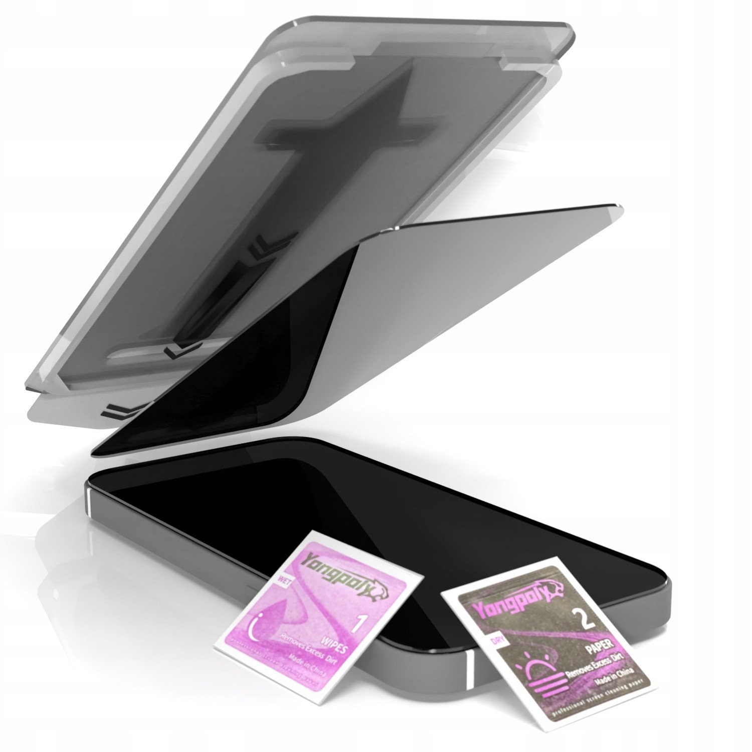 SZKŁO DO APPLE IPHONE 16 PRO MAX HARTOWANE PRYWATYZUJĄCE EZ-FIT 9H Ramka