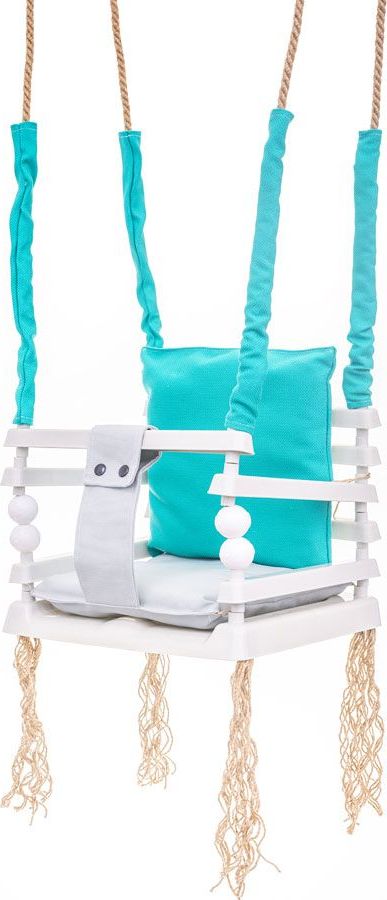 Huśtawka Elior Turkusowa huśtawka dziecięca 3w1 - Pola (E11310)
