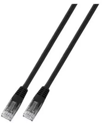 EFB Elektronik K8100SW.0,5, 0.5 m, Cat6, U/UTP (UTP), RJ-45, RJ-45, Black