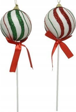 Kaemingk Bombka na patyku ozdobna nietłukąca 8 cm