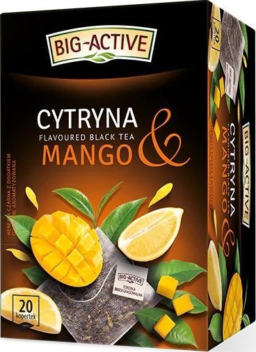 Big-Active Herbata czarna Cytryna Mango 20 torebek
