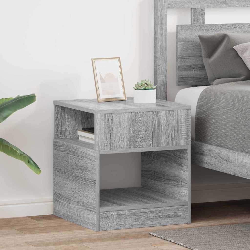 vidaXL Stolik końcowy 2 pcs Szary Sonoma 40,5 x 40 x 45 cm