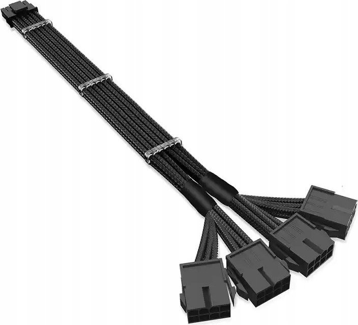 QingSea Adapter przejściówka Przedłużacz 4*8 PIN 6+2 PIN 12VHPWR 600W 16 AWG