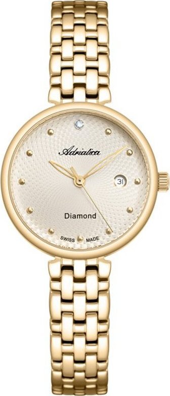 Zegarek Adriatica Zegarek damski Adriatica A3543.1141DQ złoty