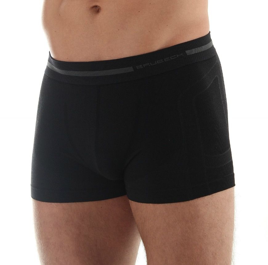 Brubeck Bokserki męskie Comfort Wool czarne r. M (BX10430)