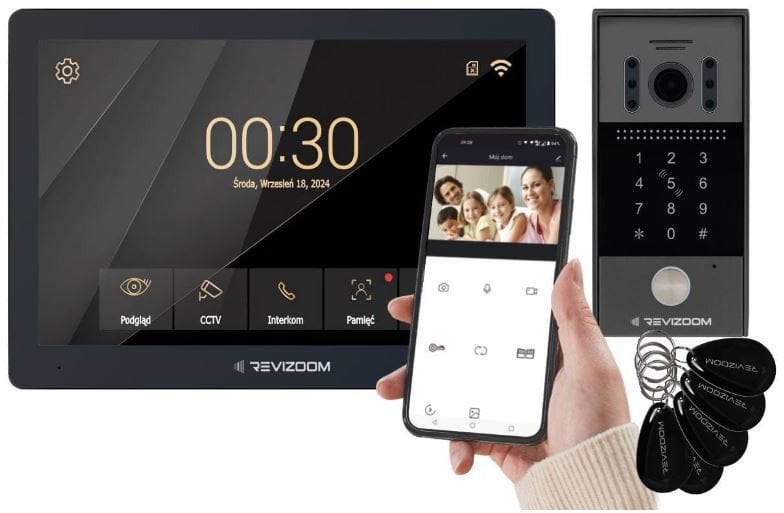 Wideodomofon REVIZOOM RM-T203HD BLACK/RC-212HD-CK1