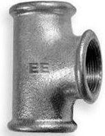 Odlewnia Zawiercie Trójnik zwężkowy 6/4 x 1/2 x 6/4" czarny