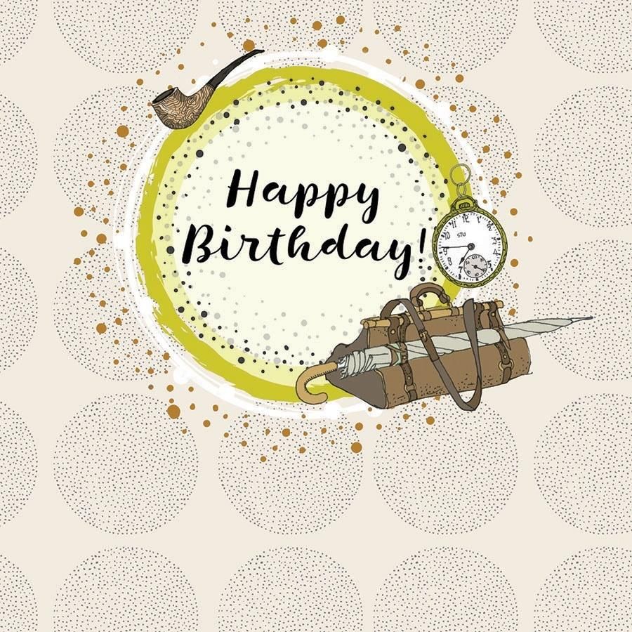 Clear Creation Karnet kwadrat CL0215 Urodziny walizka