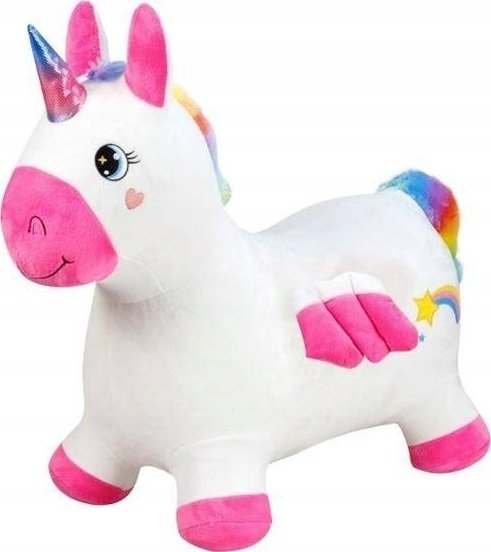 ML Madej Pluszowy skoczek z pompką - Jednorożec