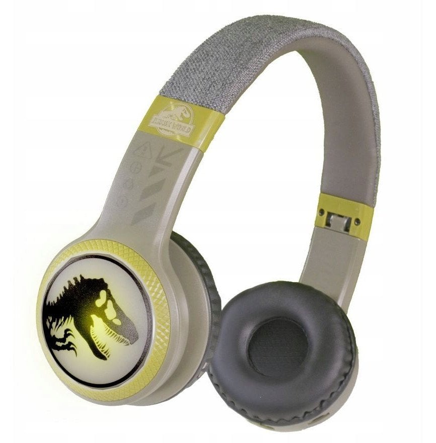 Słuchawki Nauszne Bluetooth dla Dziecka / Park Jurajski Jurassic Park World / HMJW-BTLI-TREX