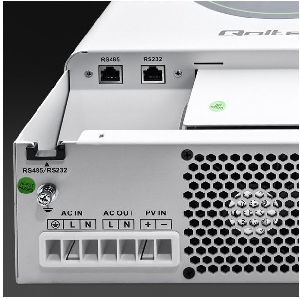 qoltec Hybrydowy Inwerter solarny Off-Grid 6200W | 120A | 48V | MPPT | BMS | Sinus | opcja Wi-Fi | Power Factor 1.0