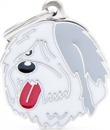 Zawieszka Adresówka Identyfikator z grawerem dla psa sheepdog