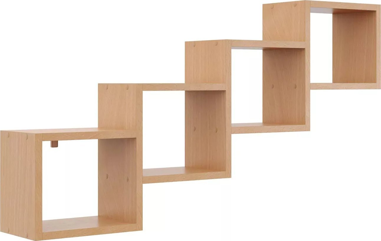 Elior Nowoczesna półka ścienna na książki buk - Ritta