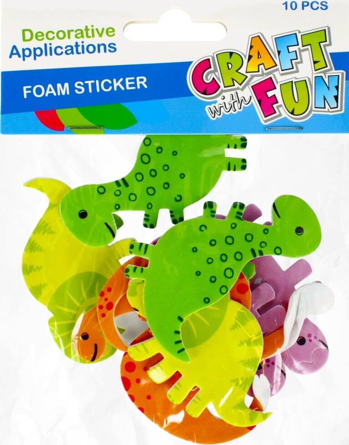 Craft with Fun OZDOBA DEK EVA DINO SPRZYL 10SZT CF PBH 12/288