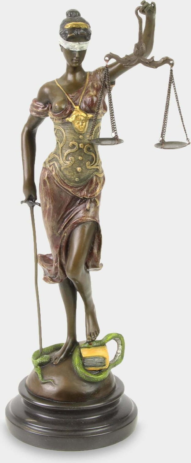 rzezbyzbrazu Temida 40 cm Rzeźba z Brązu Kolor