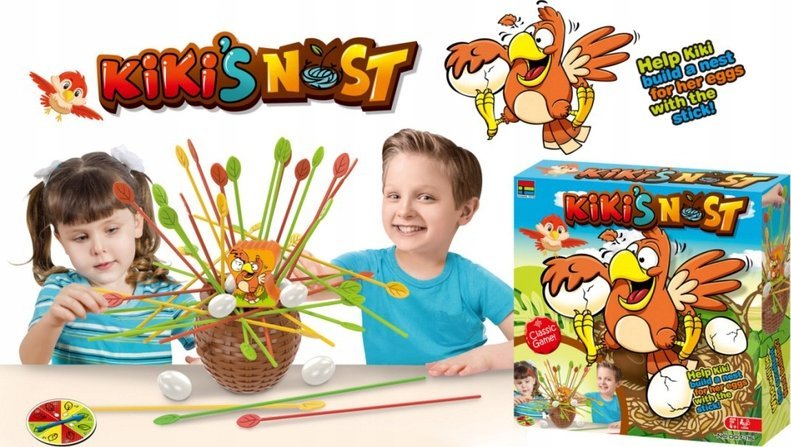 Zręcznościowa Gra Typu Bierki KIKI'S NEST Zbuduj Gniazdo Kurczaka