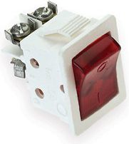 Elgotech Łącznik kołyskowy z podświetleniem /zaciski śrubowe/ biały (ŁKD-2N-1)